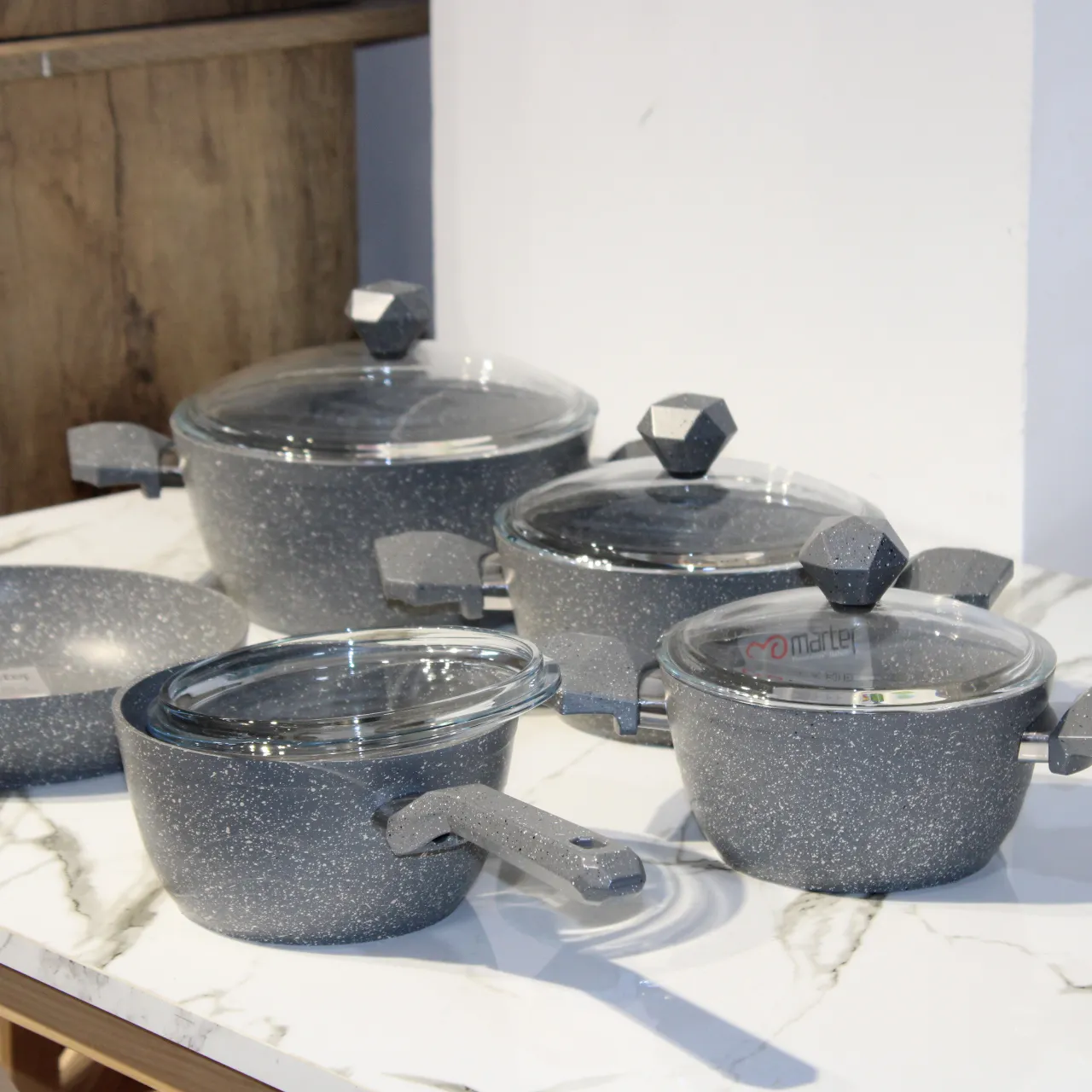 Couscoussier 22 Cm 3 Pièces En Granite – Effet Cuivre –